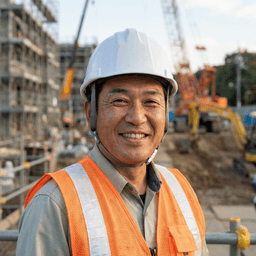 建設現場監督の田中様